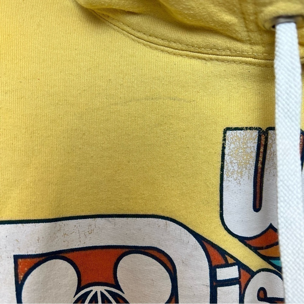 Walt Disney World PARKS Sweatshirt Retro Style Hoodie Yellow Rainbow Women Small - Picture 6 of 7